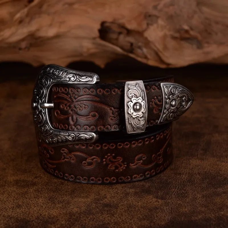 Cowboy Leather Belt - York Miller
