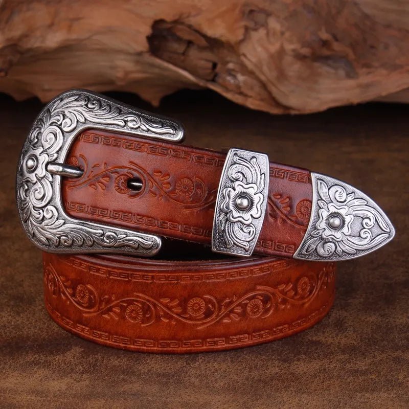 Cowboy Leather Belt - York Miller