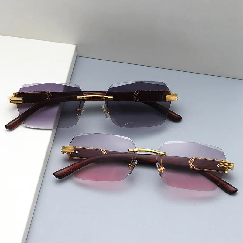 Rimless Square Shades - York Miller