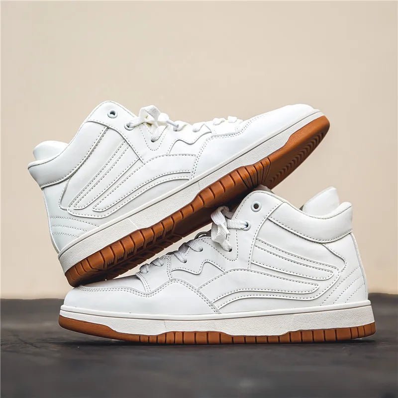 Leather Basketball Sneakers - York Miller