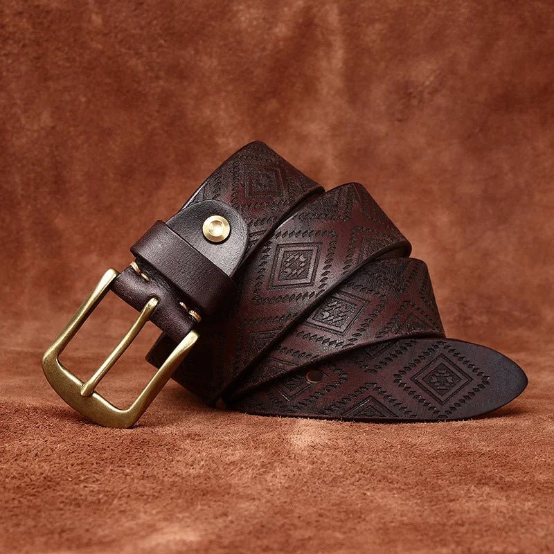 Tribal Leather Belt - York Miller