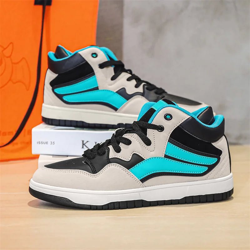 Leather Basketball Sneakers - York Miller