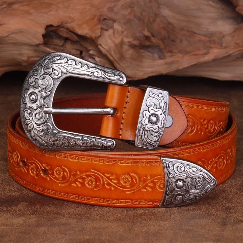 Cowboy Leather Belt - York Miller