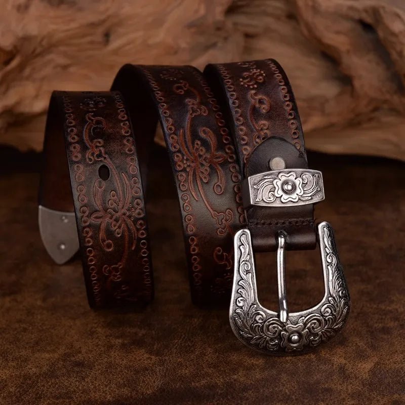 Cowboy Leather Belt - York Miller