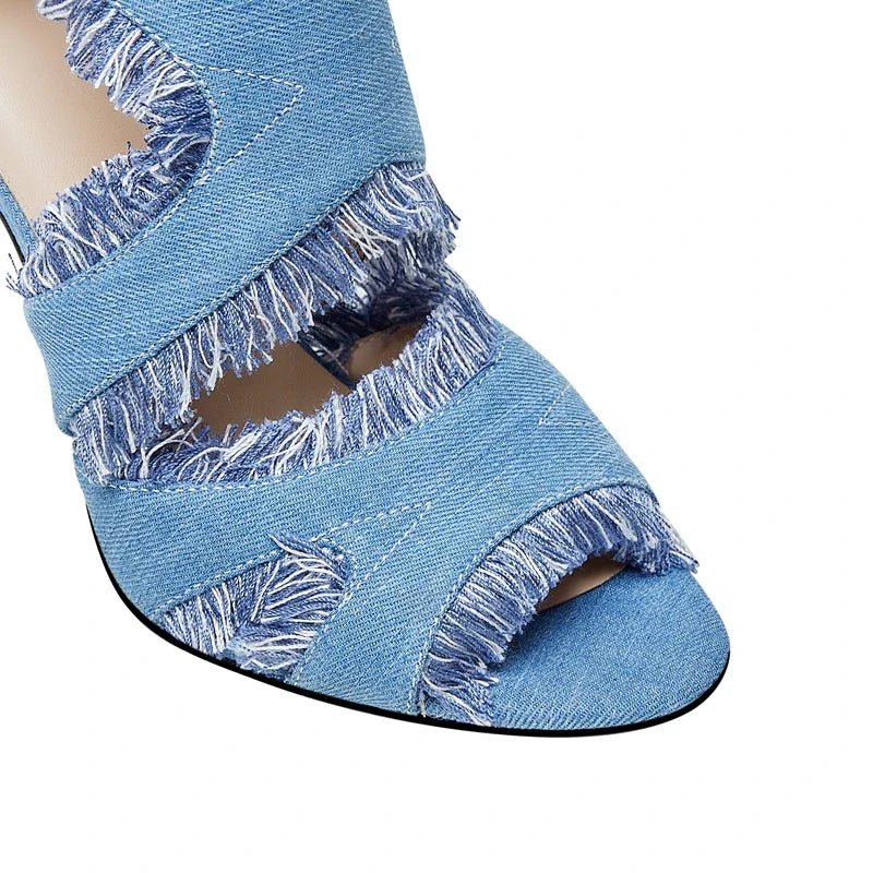 Denim Heels - York Miller