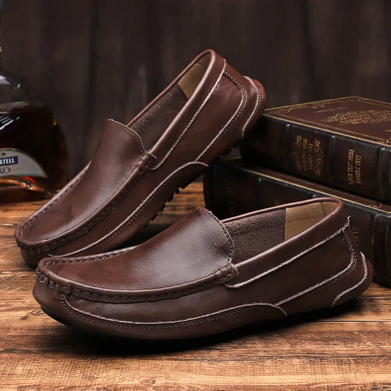 Genuine Leather Moccasins - York Miller