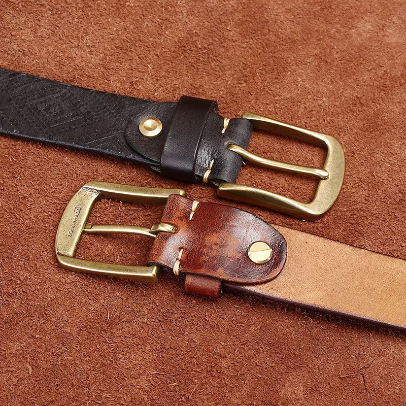 Tribal Leather Belt - York Miller