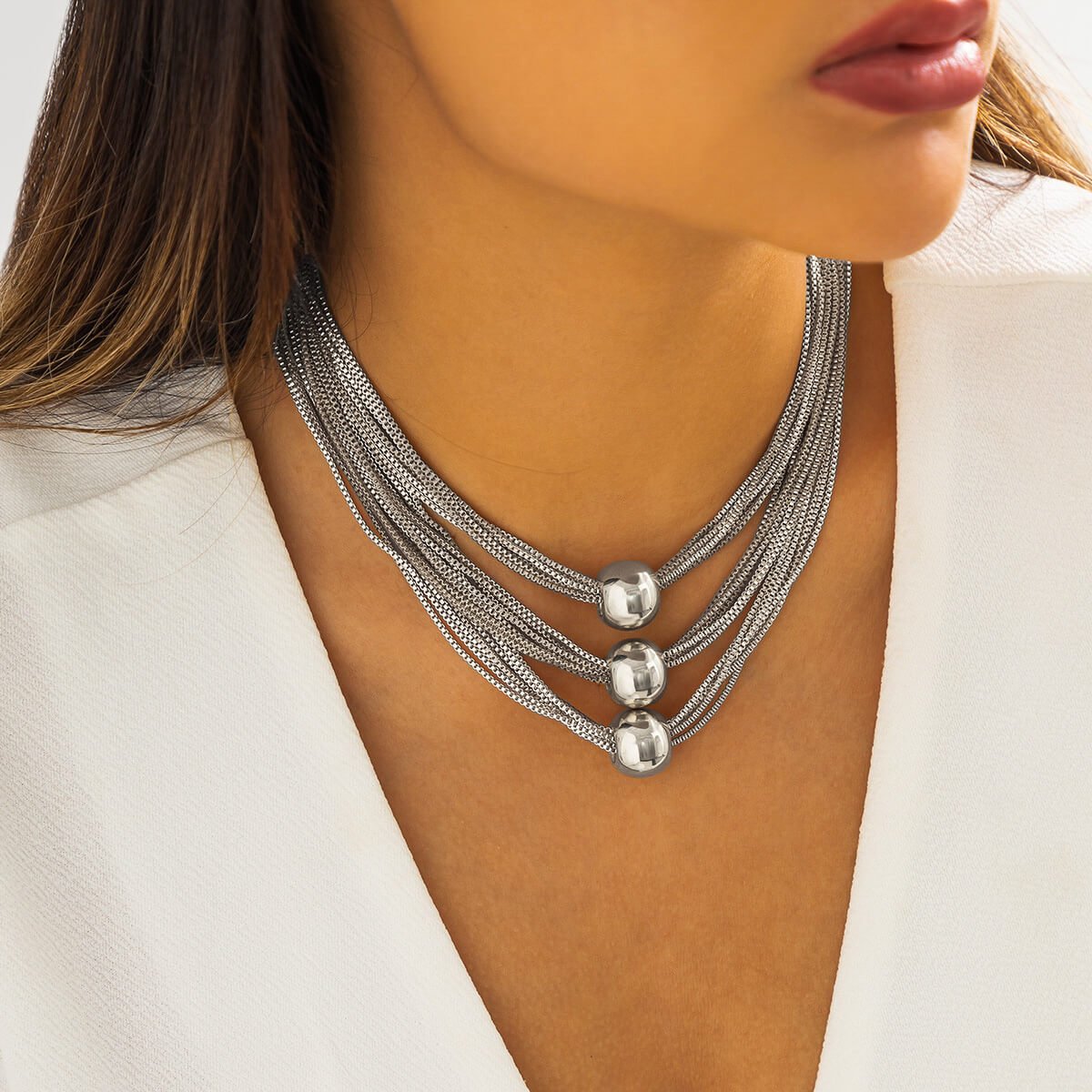 Aria Elegant Sphere Necklace - York Miller