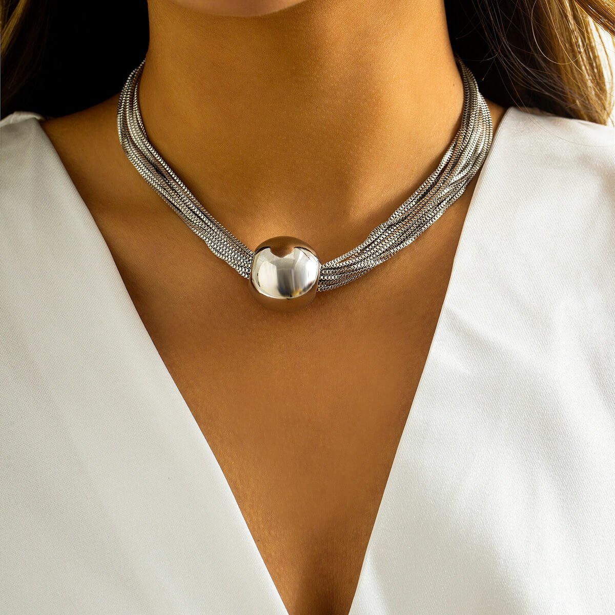 Aria Elegant Sphere Necklace - York Miller
