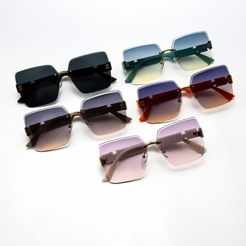 Helia Oversized Rimless Shades - York Miller
