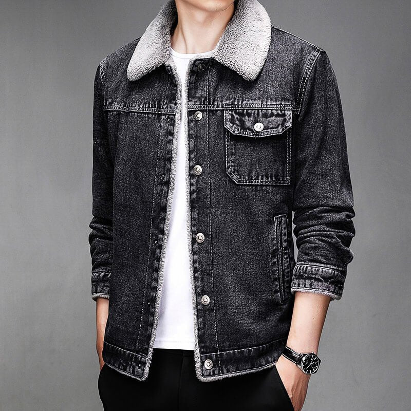 Calvin Denim Sherpa Jacket - York Miller