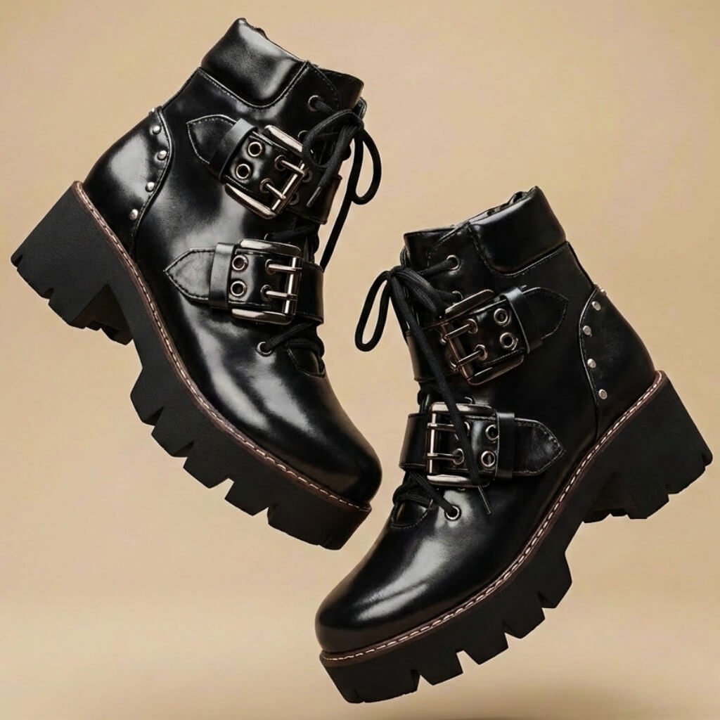 Savannah Buckle Ankle Boots - York Miller