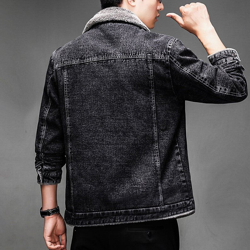 Calvin Denim Sherpa Jacket - York Miller