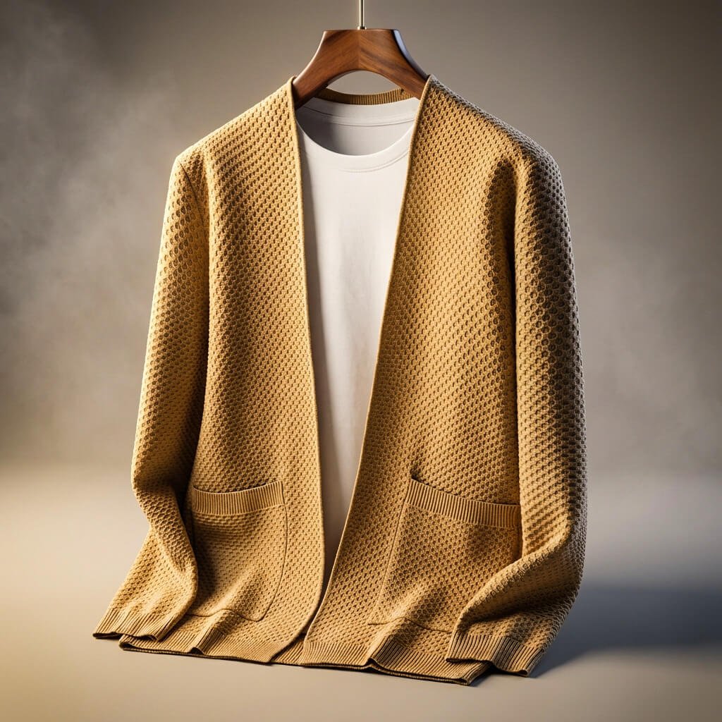Alberto Honeycomb Knit Cardigan - York Miller