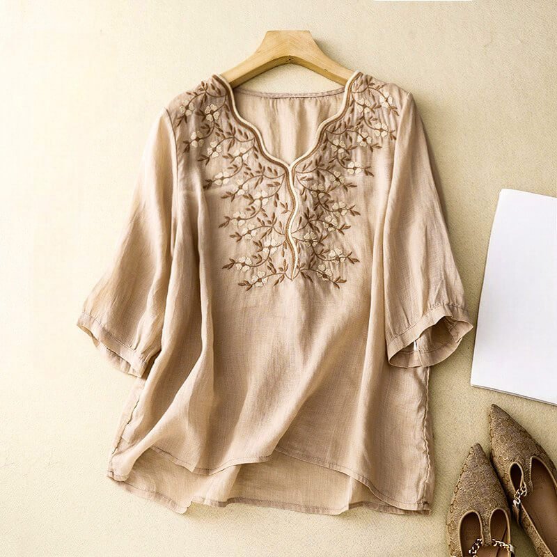 Iris Cotton-Linen Shirt - York Miller