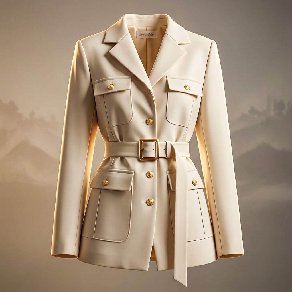 Julia Couture Belted Jacket