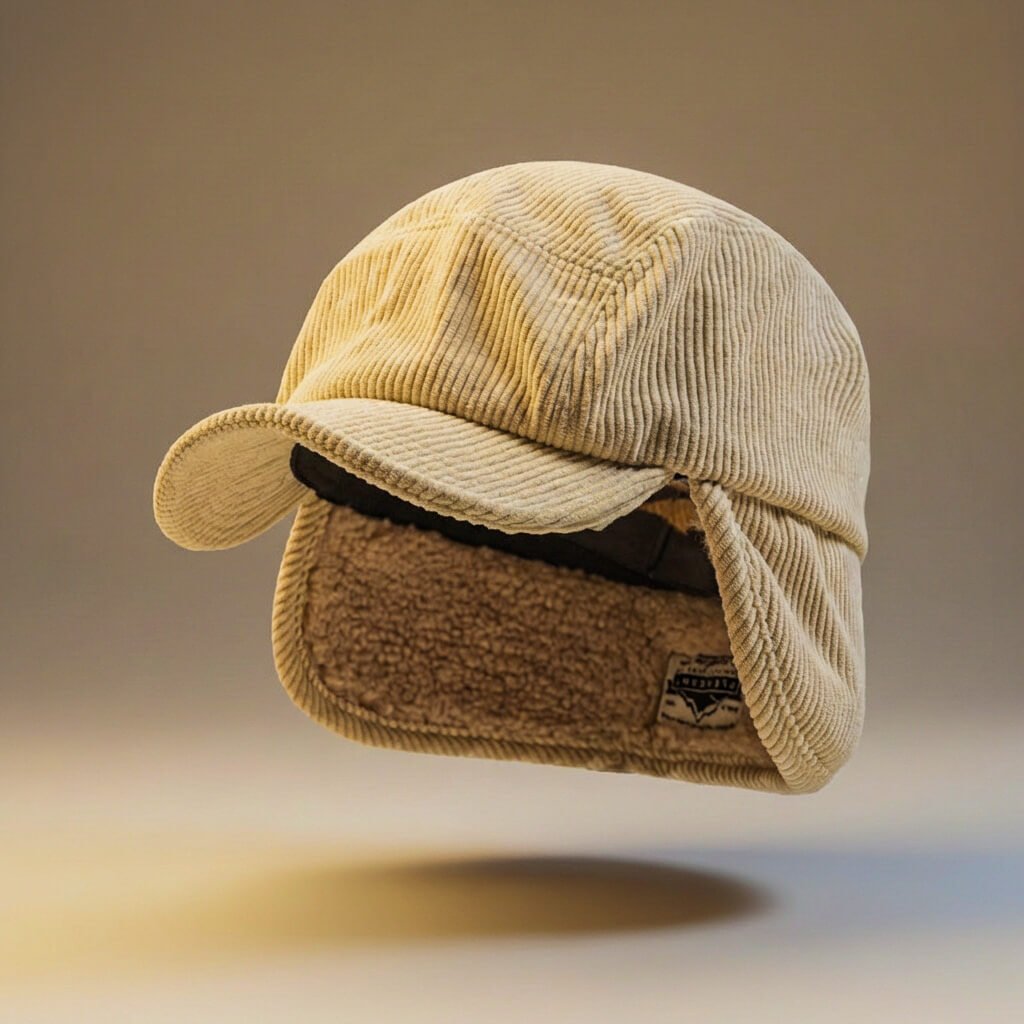 Casey Corduroy Earflap Cap - York Miller