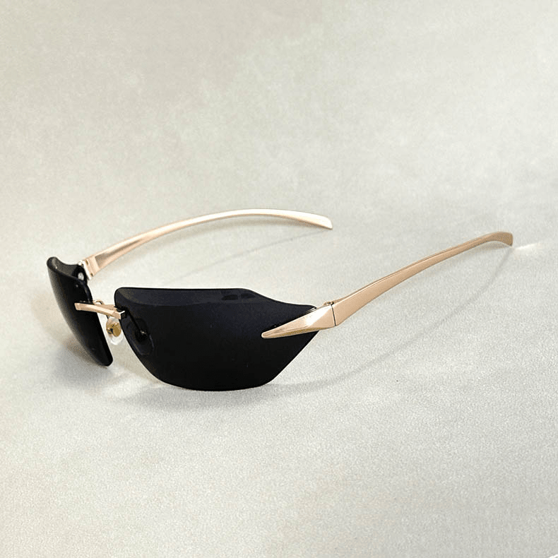 Golden Rimless Shades - York Miller