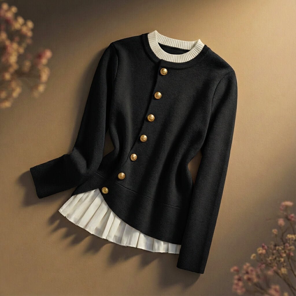 Pearl Couture Merino Wool Sweater - York Miller