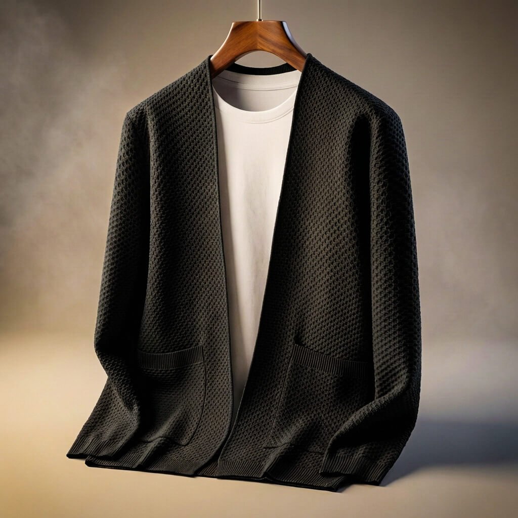 Alberto Honeycomb Knit Cardigan - York Miller