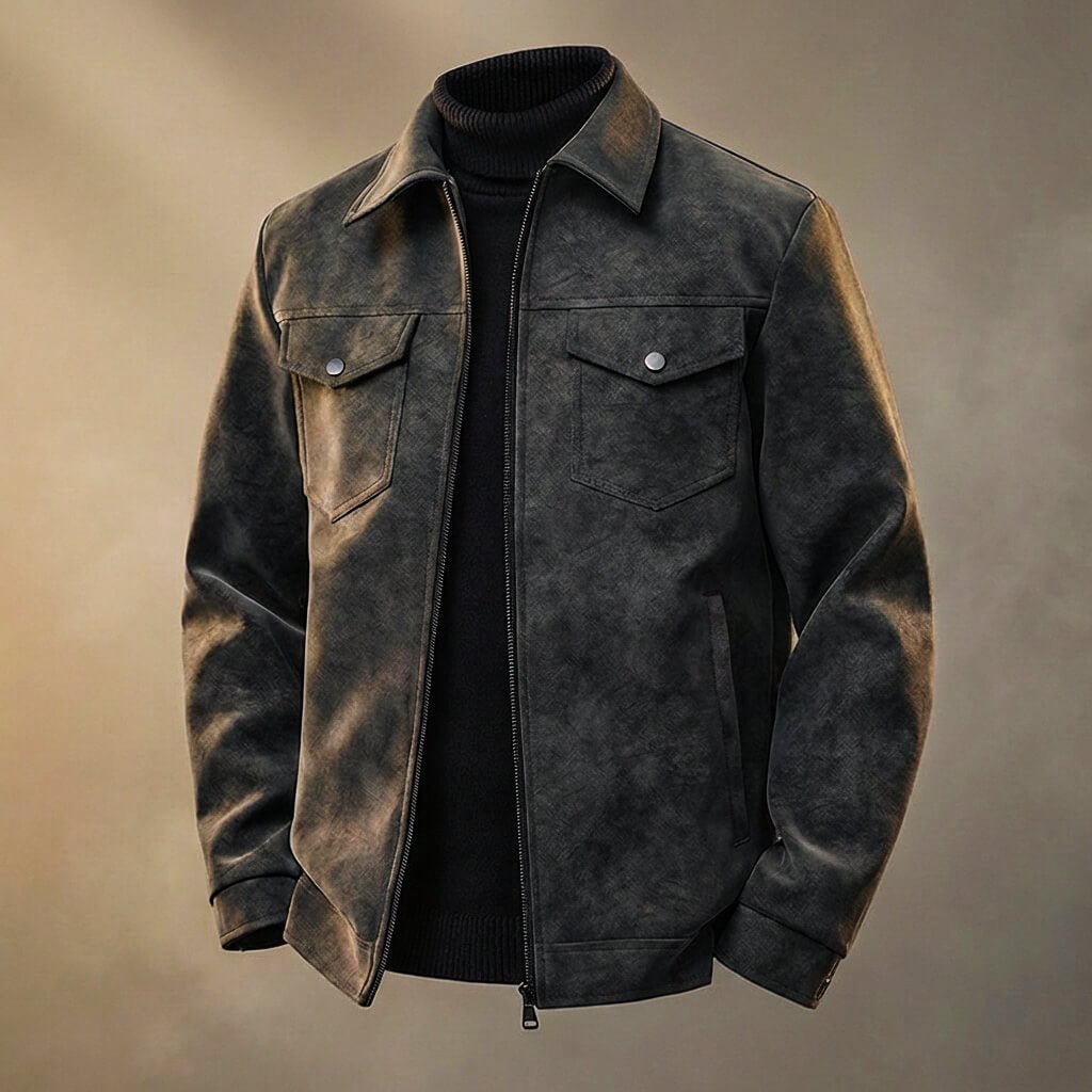 Rowan Retro Leather Jacket - York Miller