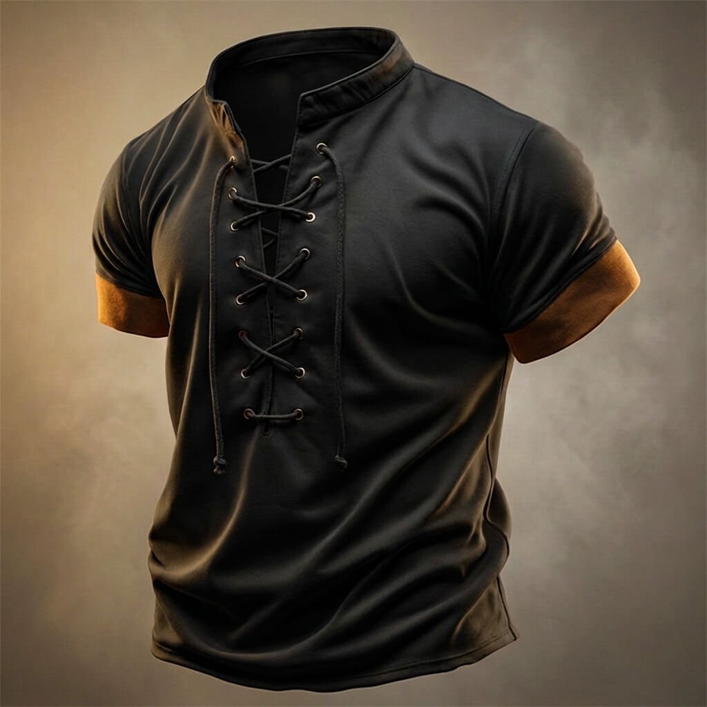 Troy Prestige Lace-Up Shirt - York Miller