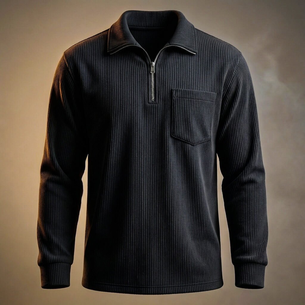Adam Corduroy Long Sleeve Polo - York Miller