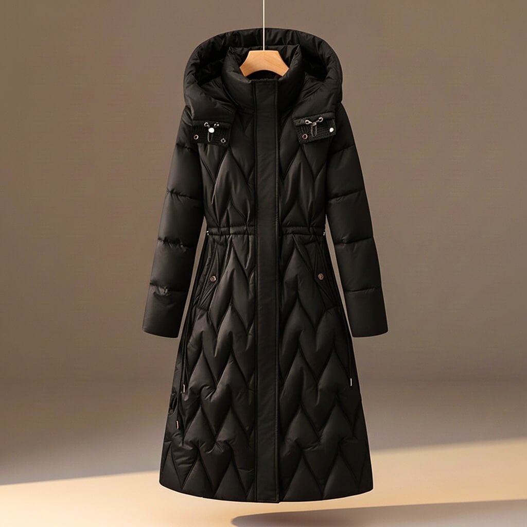 Chloe Quilted Hooded Coat - York Miller