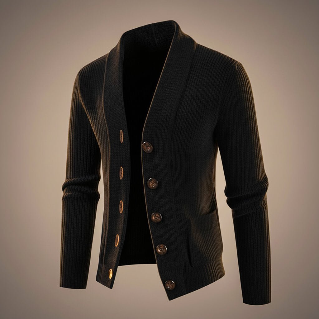 Andrew Virgin Wool Knit Cardigan - York Miller