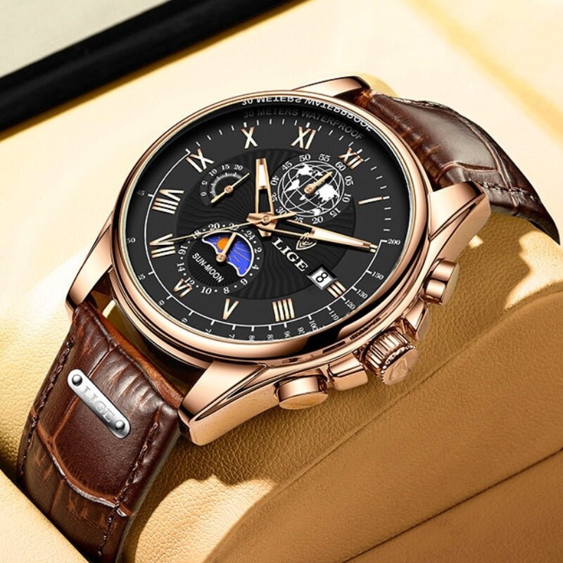 Lige Vintage Chronograph Watch - York Miller