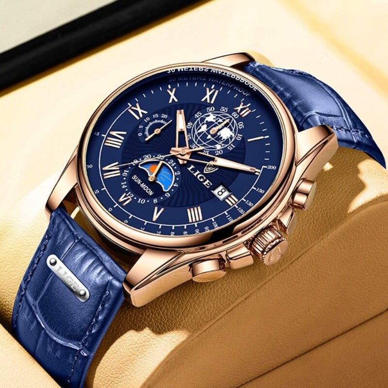 Lige Vintage Chronograph Watch - York Miller