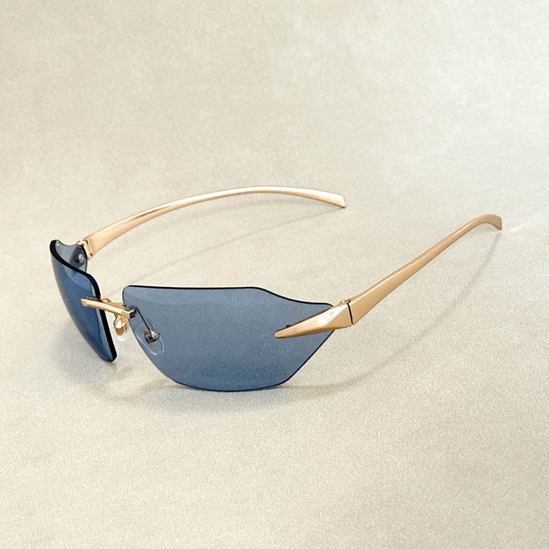Golden Rimless Shades - York Miller