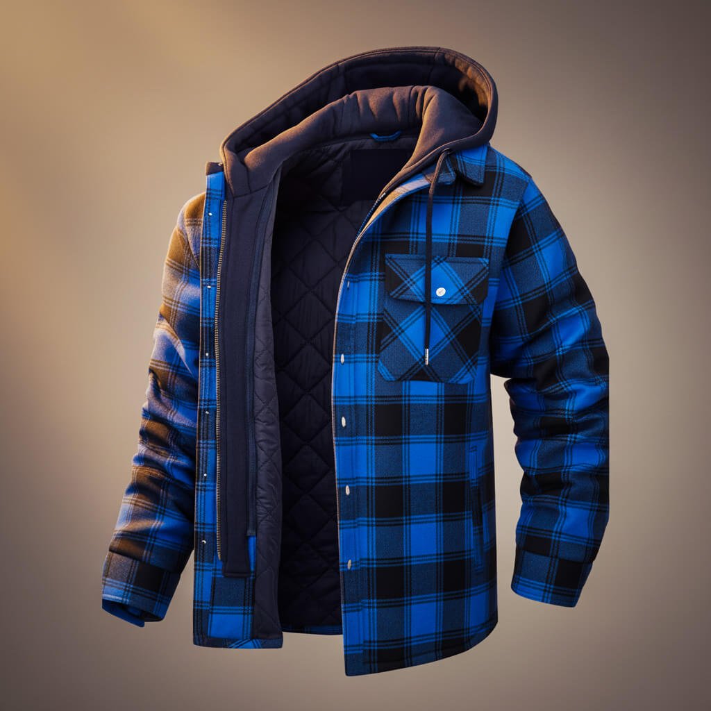 Sawyer Hooded Plaid Jacket - York Miller