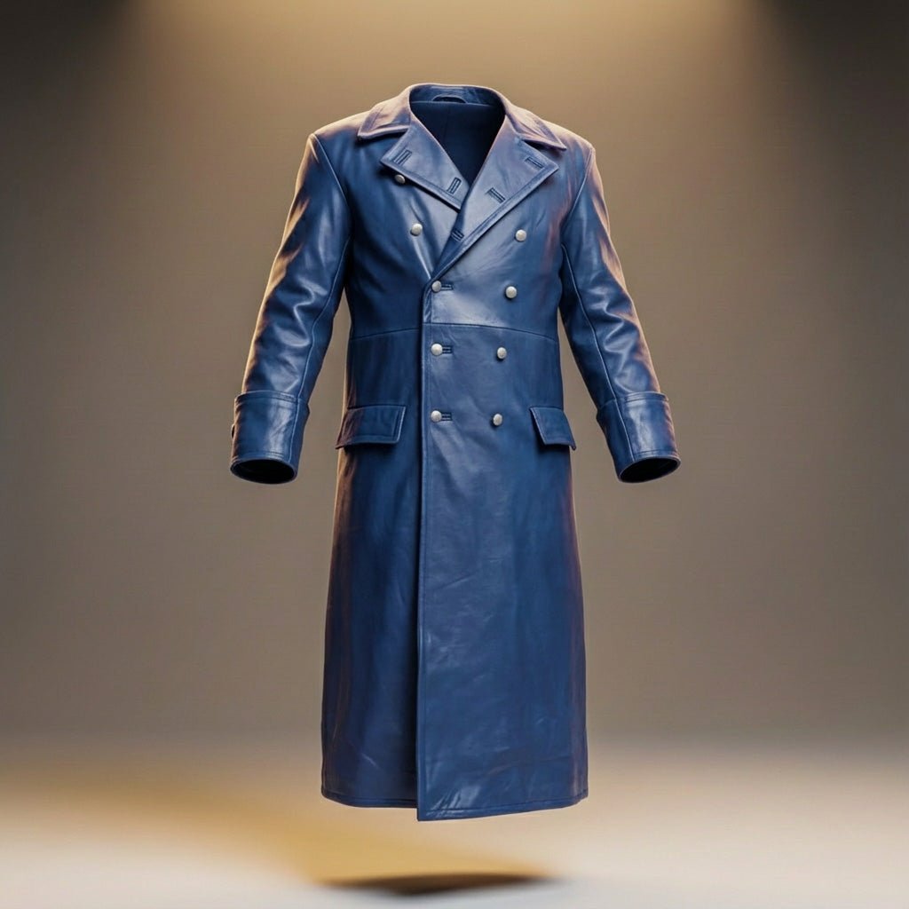 Otto Legacy Leather Overcoat - York Miller