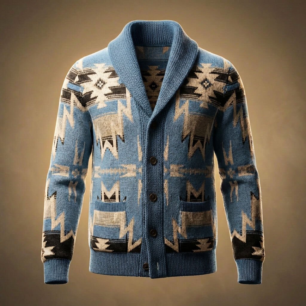 Rhodes Knit Wool Cardigan - York Miller
