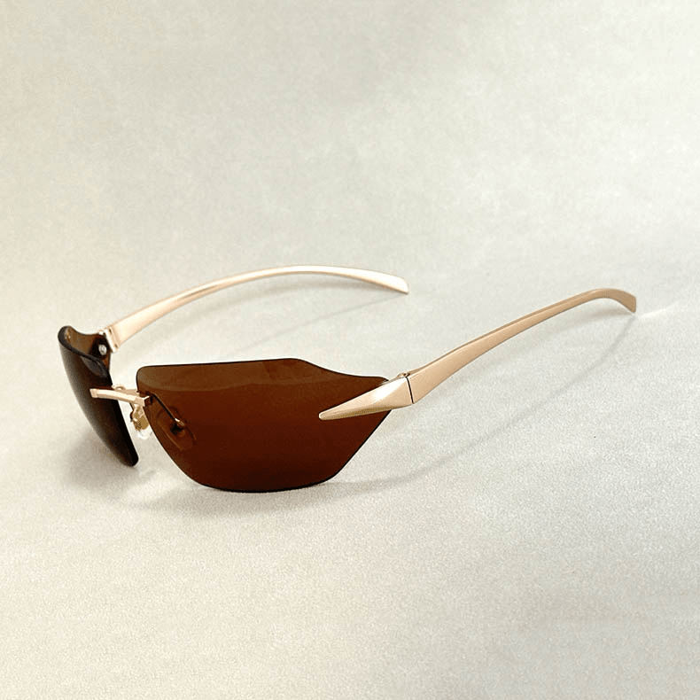 Golden Rimless Shades - York Miller
