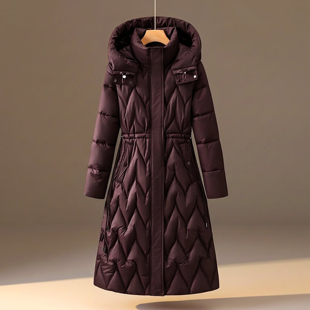 Chloe Quilted Hooded Coat - York Miller