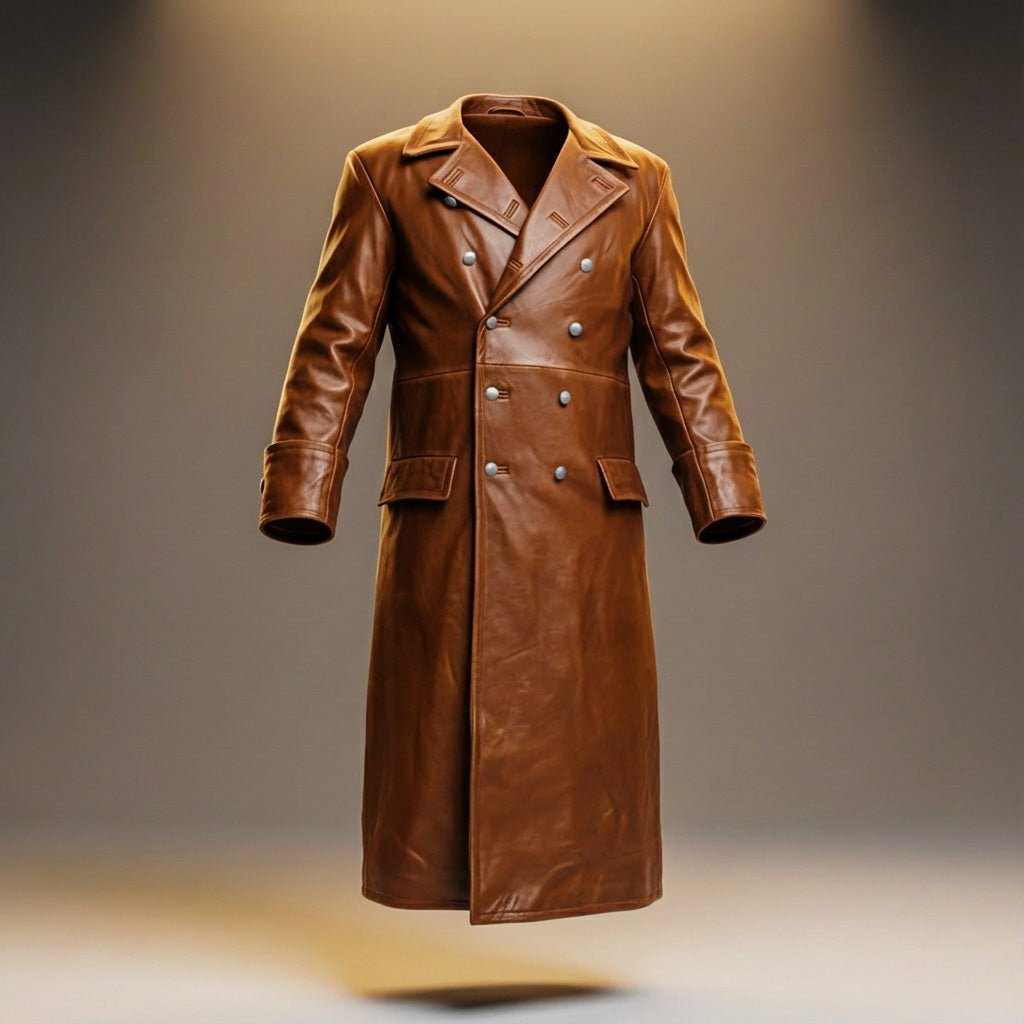 Otto Legacy Leather Overcoat - York Miller