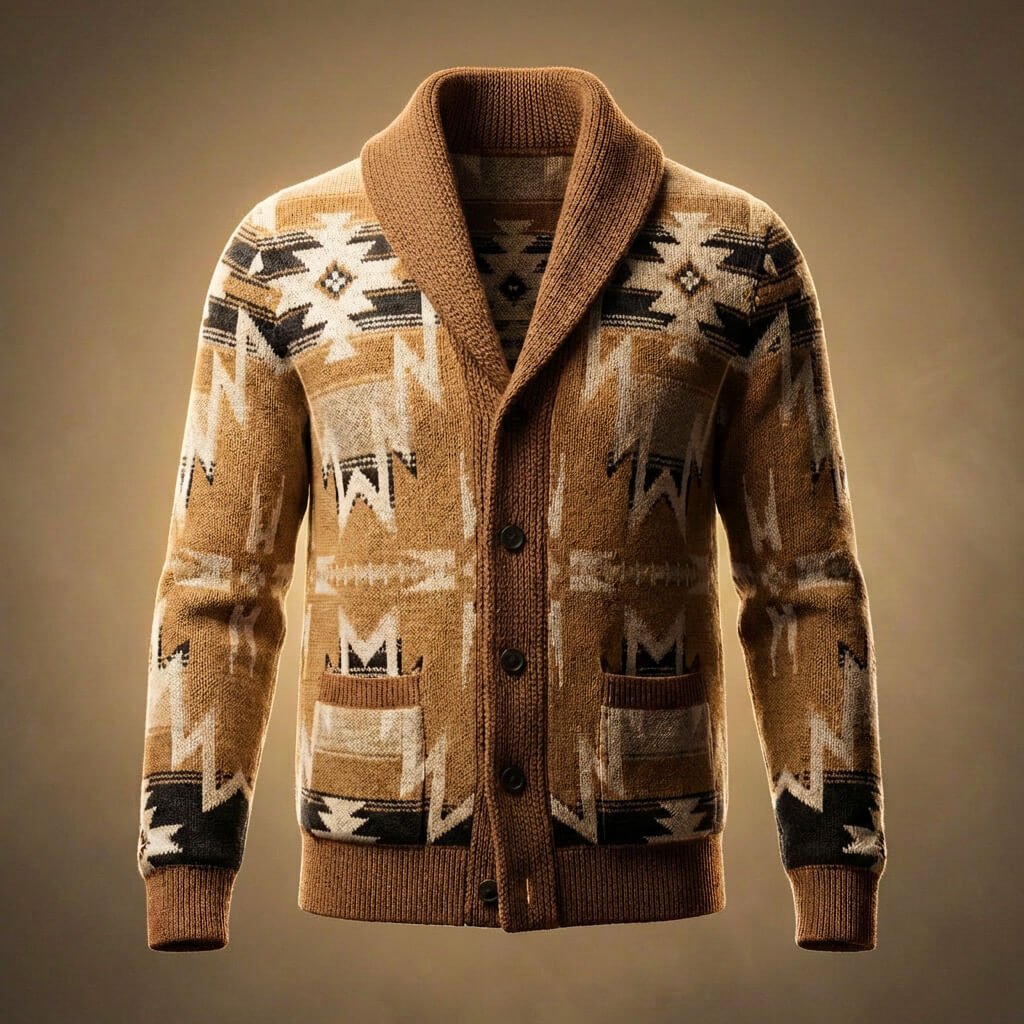Rhodes Knit Wool Cardigan - York Miller