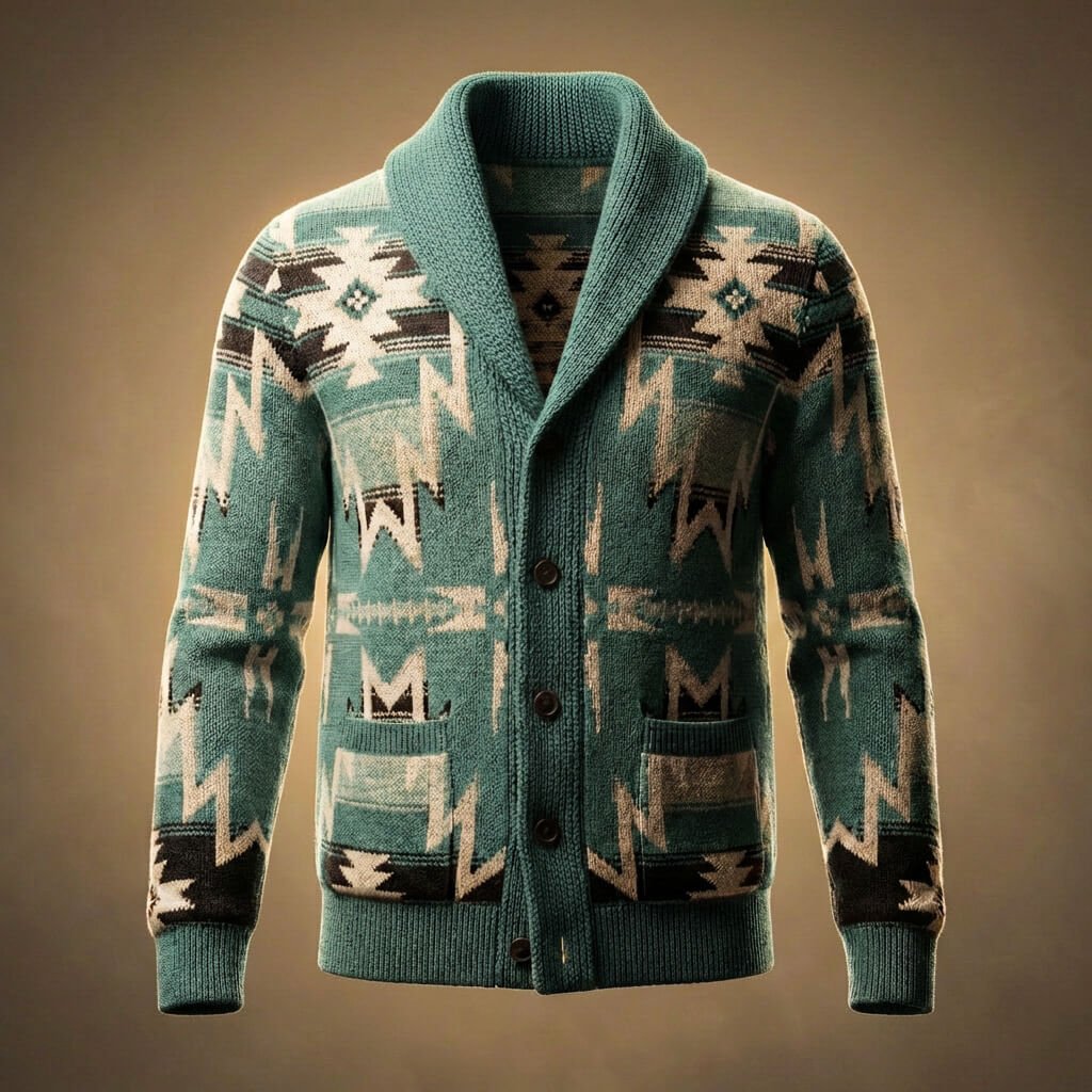 Rhodes Knit Wool Cardigan - York Miller