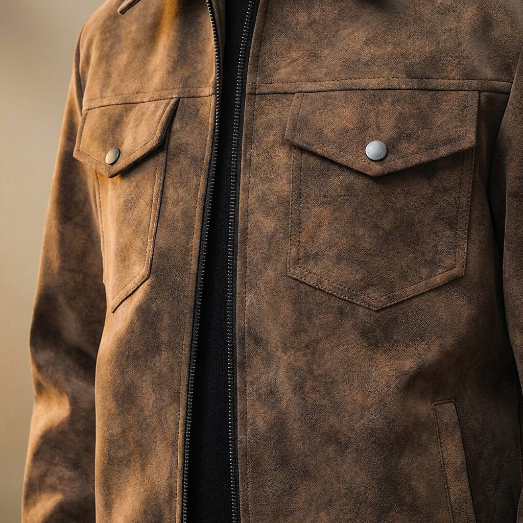 Rowan Retro Leather Jacket - York Miller