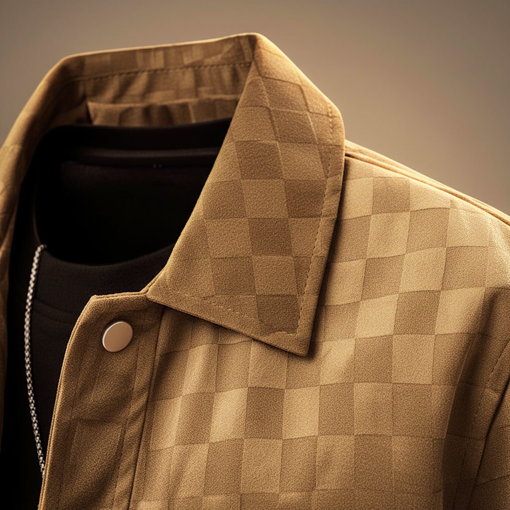Tucker Checkered Suede Jacket - York Miller