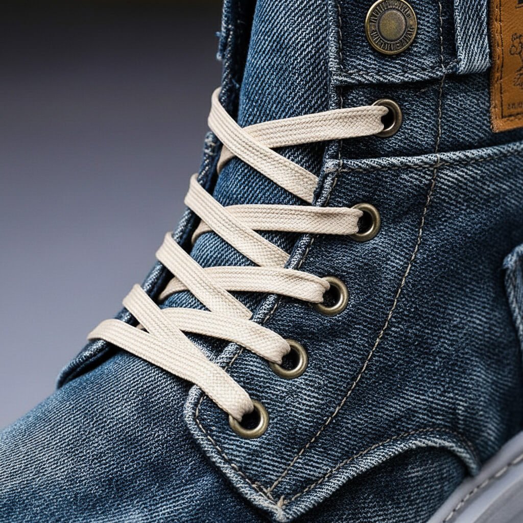 Tyson Denim High-Top Shoes - York Miller