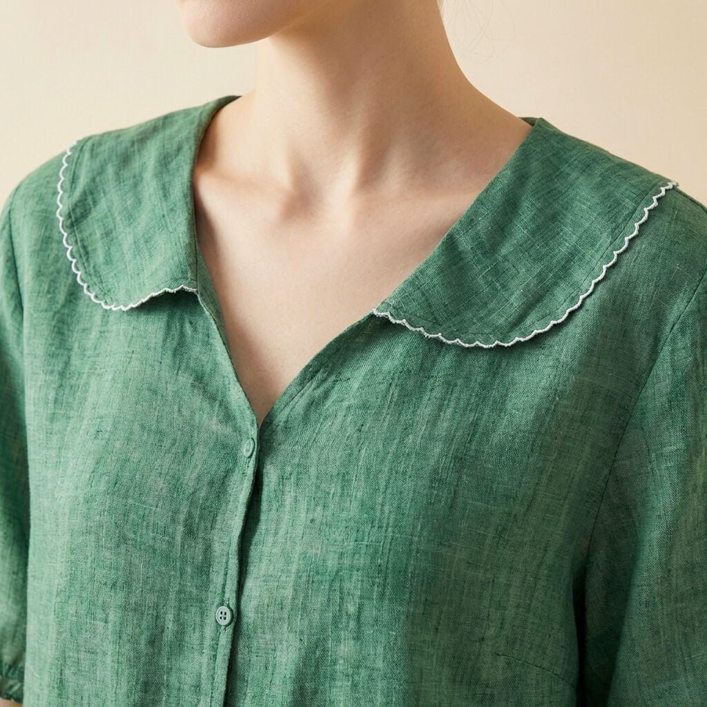 Clara Cotton-Linen Blouse - York Miller