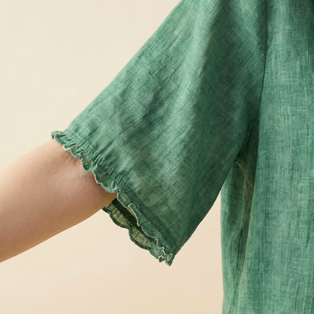 Clara Cotton-Linen Blouse