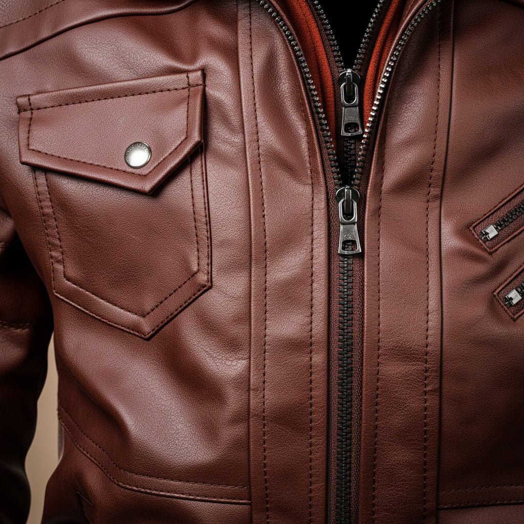 Robert Hooded Leather Jacket - York Miller