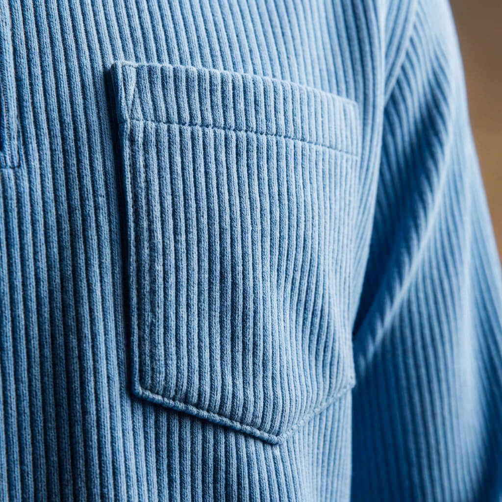 Adam Corduroy Long Sleeve Polo