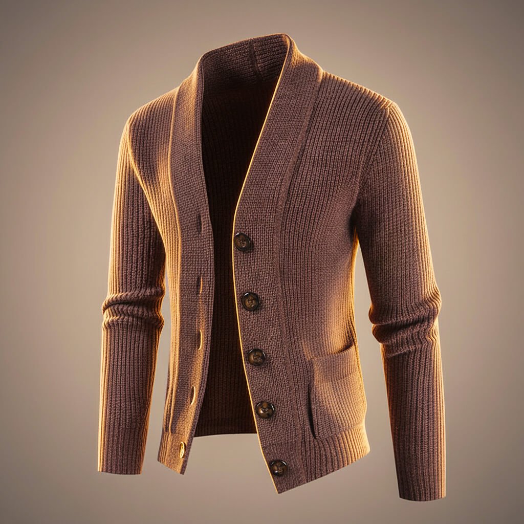Andrew Virgin Wool Knit Cardigan - York Miller