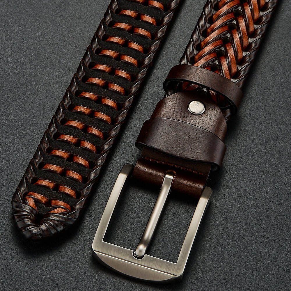 Braided Genuine Leather Belt - York Miller