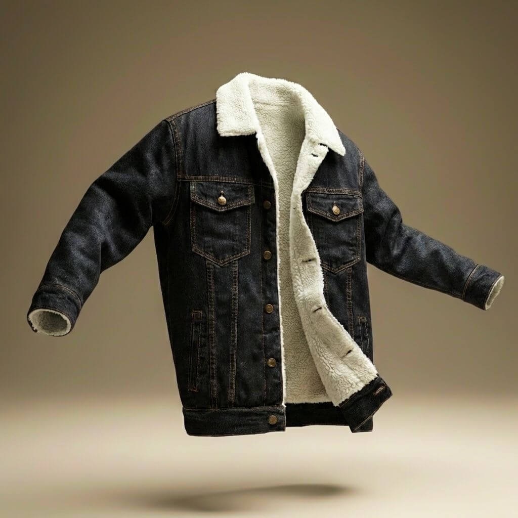 Jason Denim Shearling Jacket